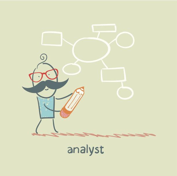 分析师用铅笔画了一个图表图片下载