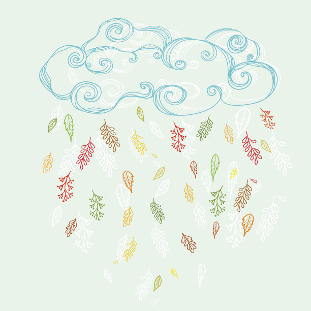 雨的叶子图片下载