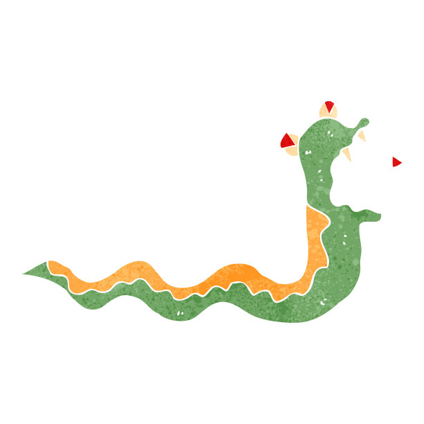 复古卡通嘶嘶蛇图片下载
