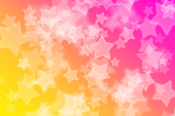 抽象背景与彩色星星素材图片