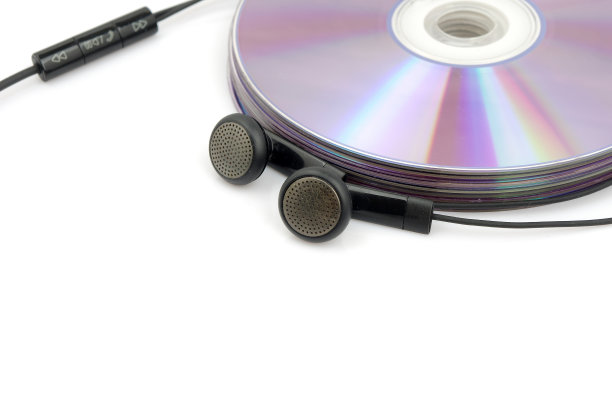 CD和音乐耳塞图片下载