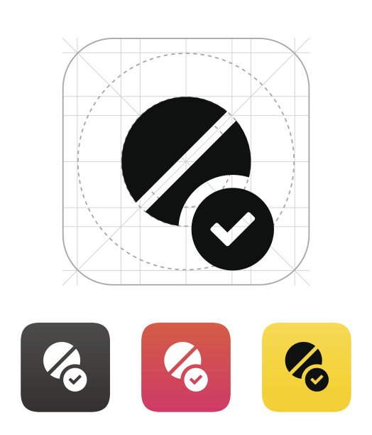 药丸图标。矢量插图。图片下载