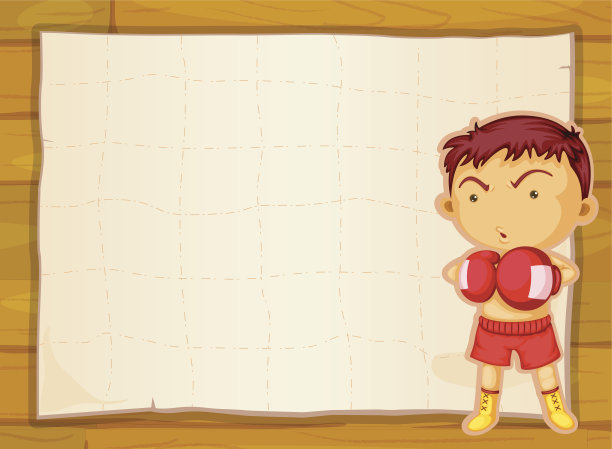 报纸和拳击手图片下载