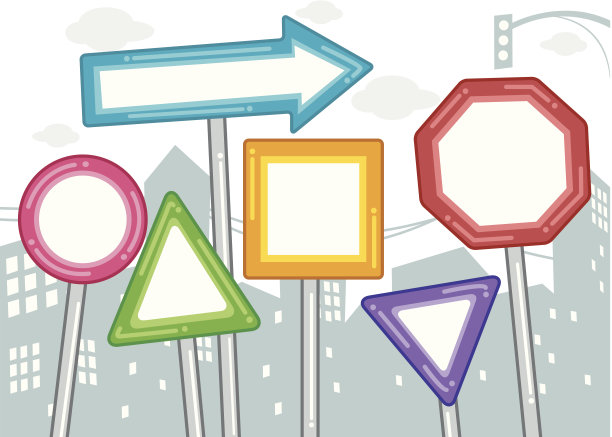 空白的城市标志图片下载