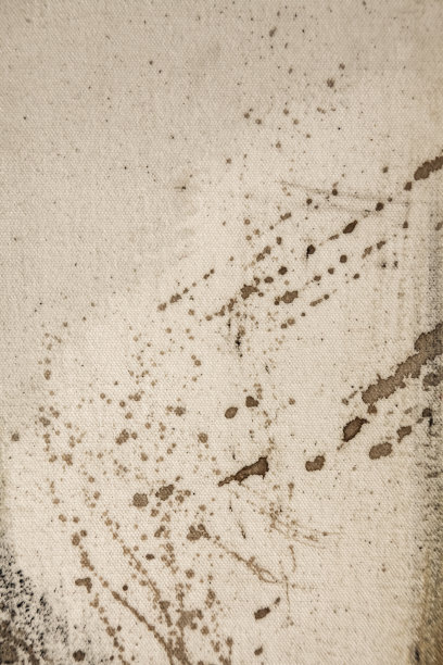 纹理背景:旧灰纸帆布上的墨渍图片下载