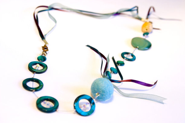 五彩缤纷的项链图片下载