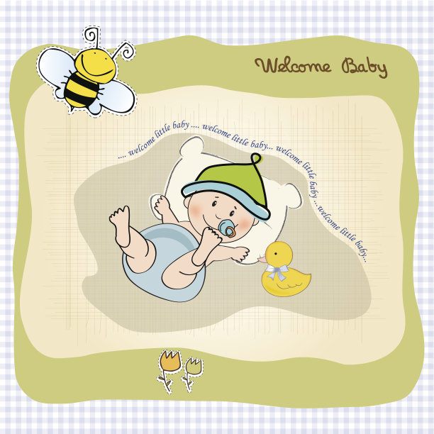 男婴淋浴卡图片下载