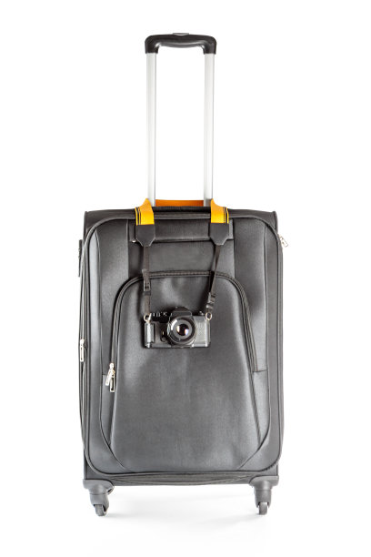 旅行箱的概念旅行和照片隔离图片下载