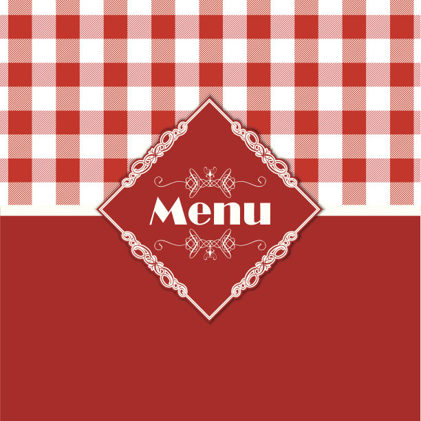 方格图案菜单设计图片下载