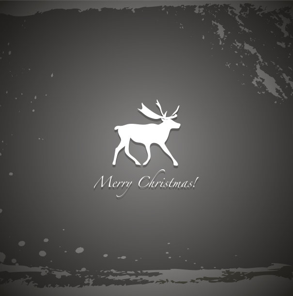 垃圾黑驯鹿背景素材图片