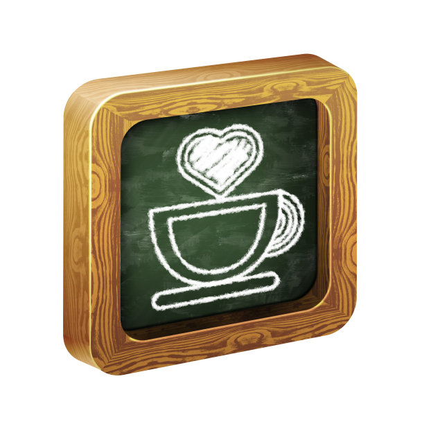 木制框架的图标，粉笔手绘图片下载