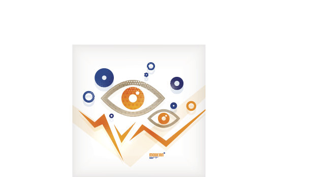 抽象的现代眼睛概念背景图片下载