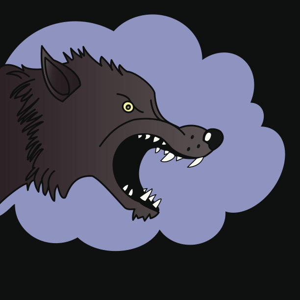 狼头-插图图片下载