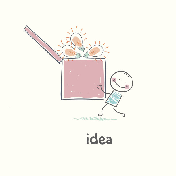 人带着一箱想法图片下载