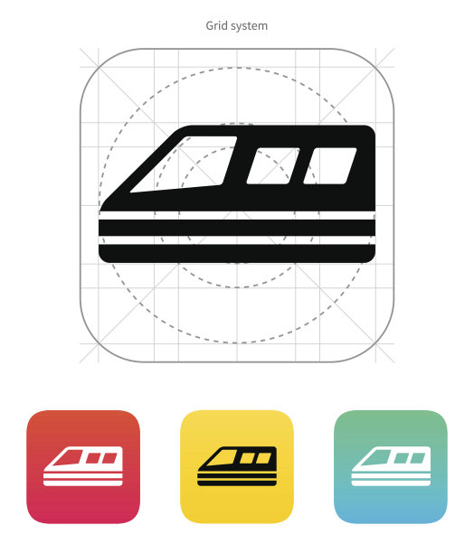 火车图标。图片下载