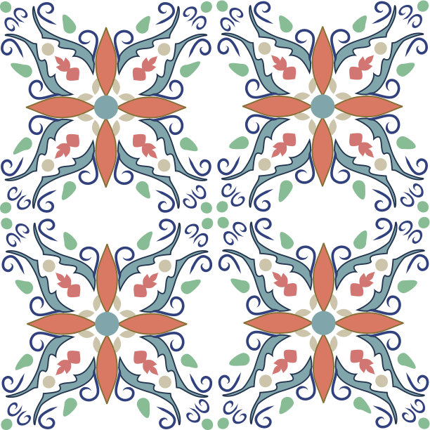 几何巴洛克式的模式图片下载