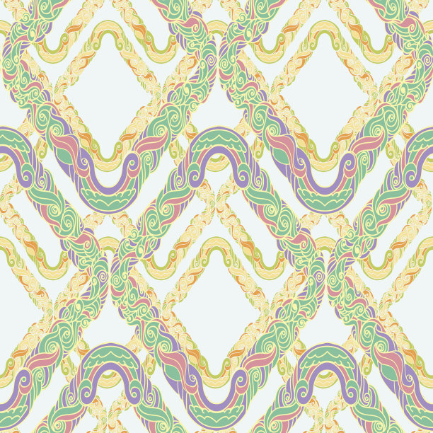 几何巴洛克式的模式图片下载
