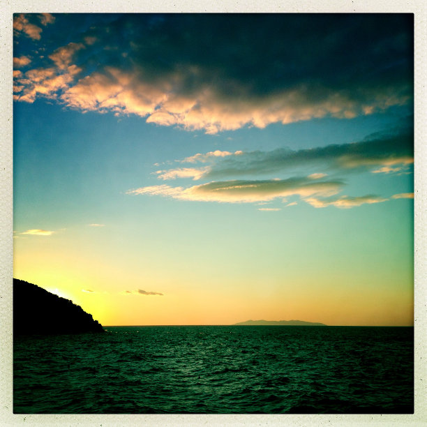 海上日落图片下载