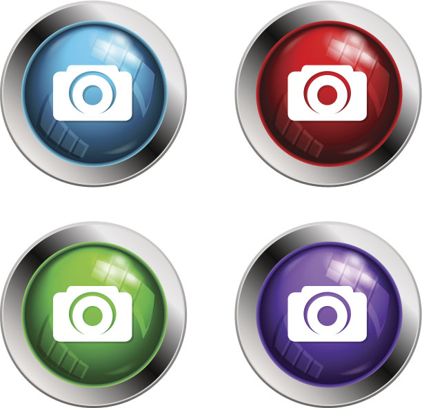 闪亮的相机按钮图片下载
