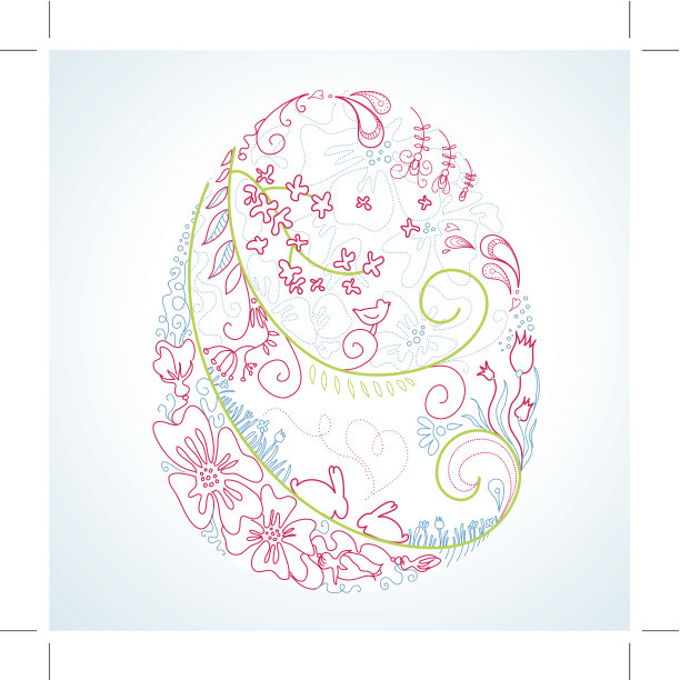 复活节彩蛋的涂鸦图片下载