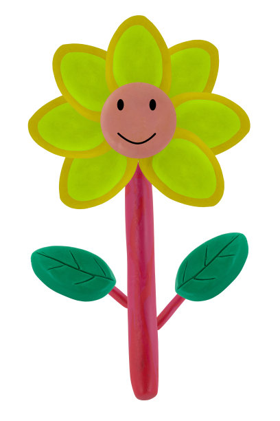 泥土中的微笑花朵图片下载