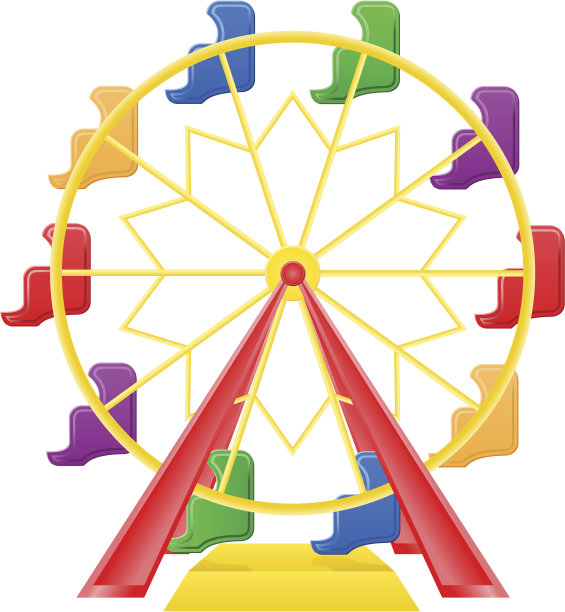 摩天轮矢量图图片下载