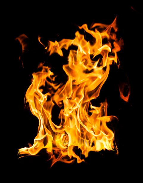 火焰烧黑图片下载