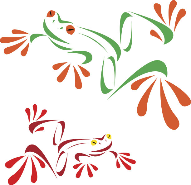 青蛙的矢量图像图片下载