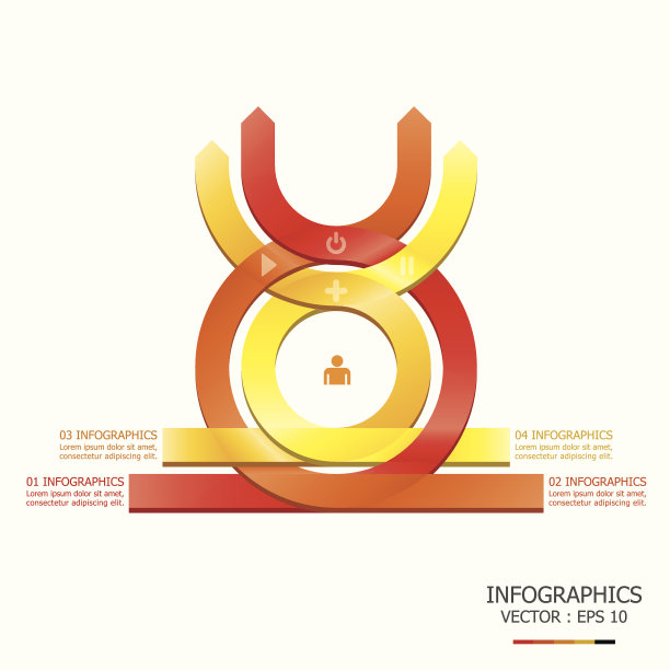 重叠箭头设计模板图片下载