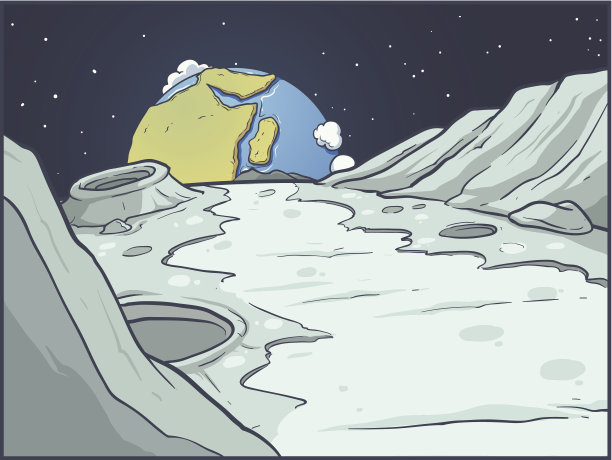 月球的背景图片下载