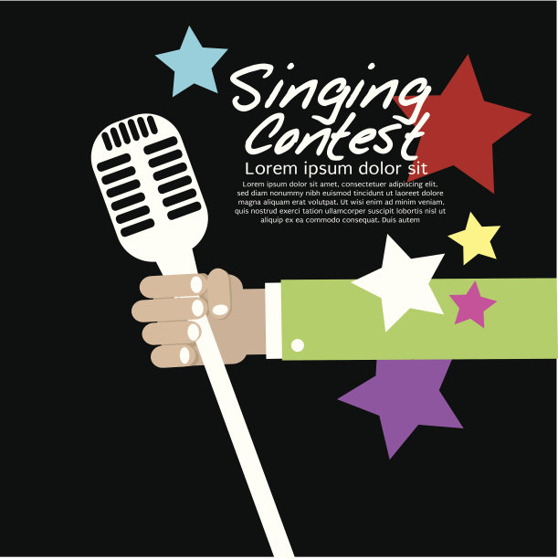 歌唱比赛的概念。图片下载