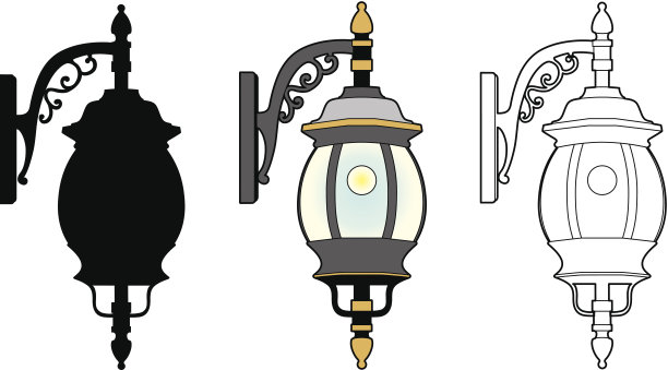 圆形的灯图片下载