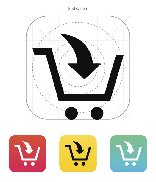 添加到购物车图标。图片下载