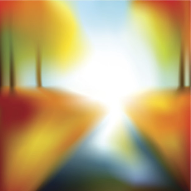 模糊的秋天插图图片下载