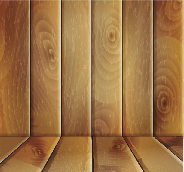 木地板及墙面图片下载