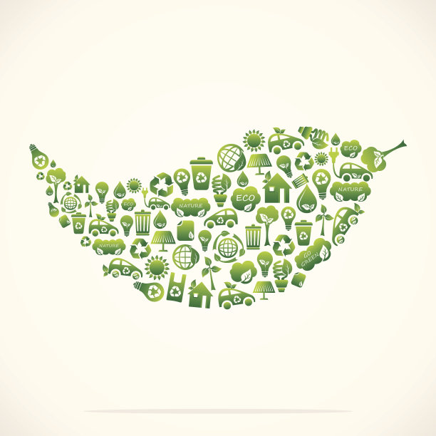 绿色生态先导设计与图标图片下载