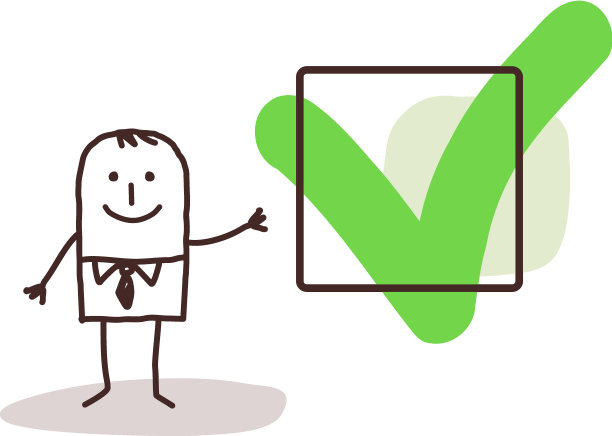 商人被一个绿色的V形盒子图片下载