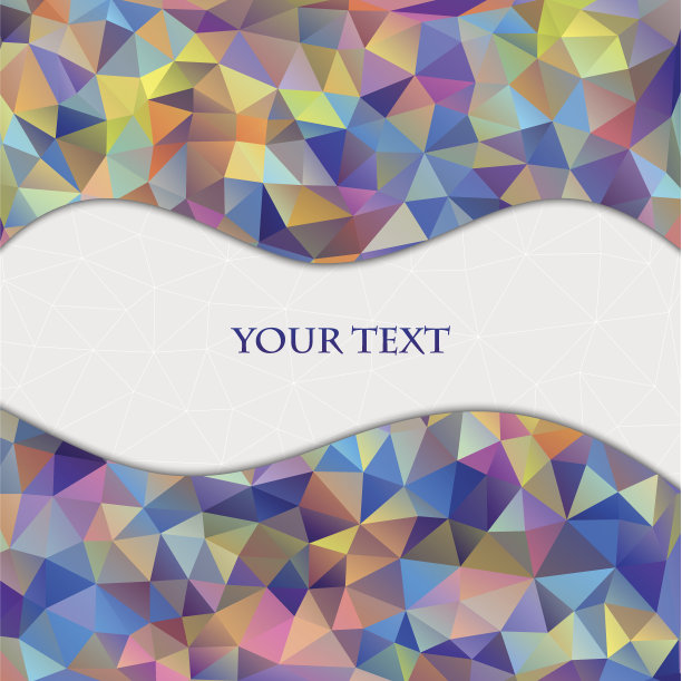 彩色三角形背景图片下载