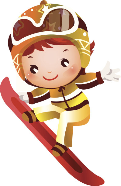女孩滑雪图片下载