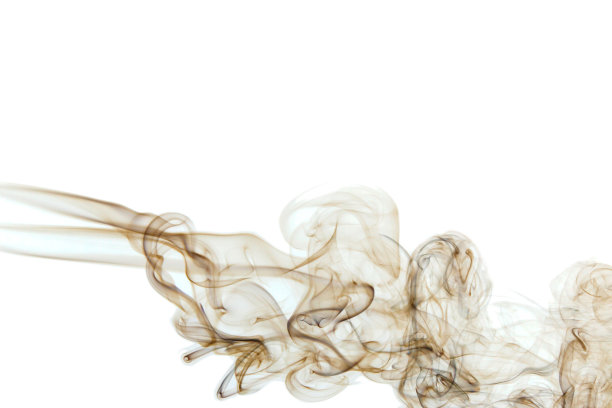 白色背景上的烟雾图片下载