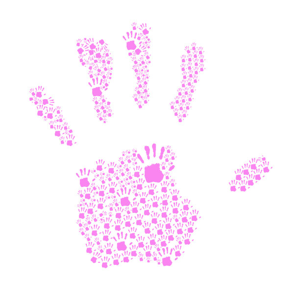 抽象手印背景图片下载