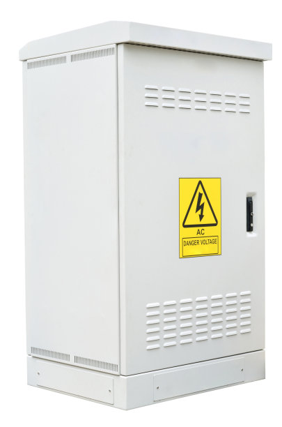 白色背景上的通信服务器盒图片下载