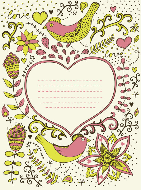 复古复古的背景与花卉装饰图片下载