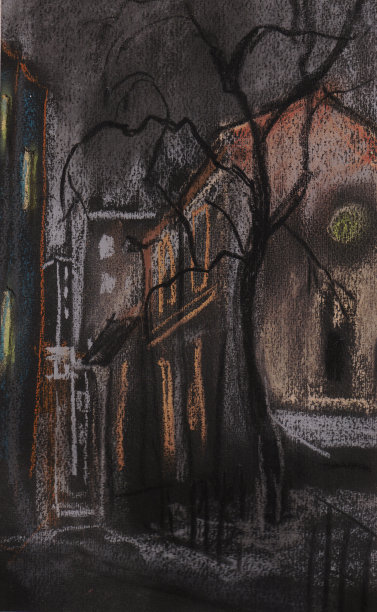 晚上在莫斯科的小巷里图片下载