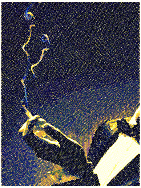 吸烟在晚上图片下载