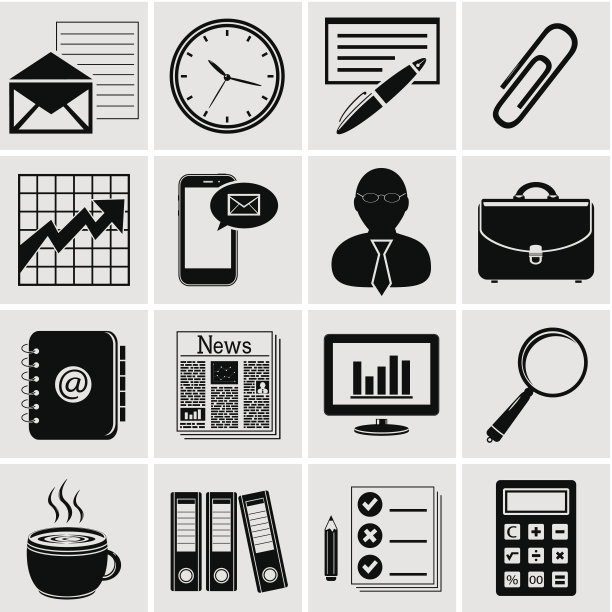 办公室及商业图标图片下载