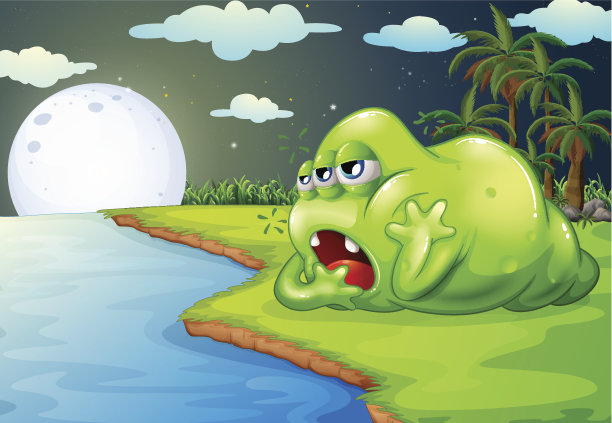 河边沉睡的怪物图片下载