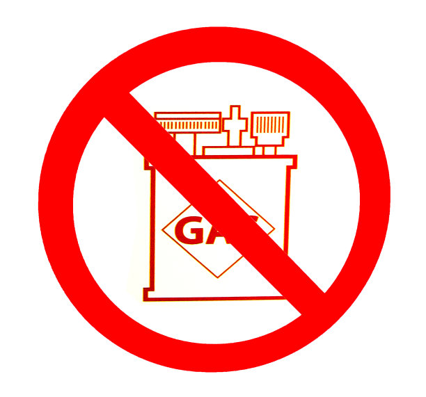 白色背景上没有气体隔离的迹象图片下载