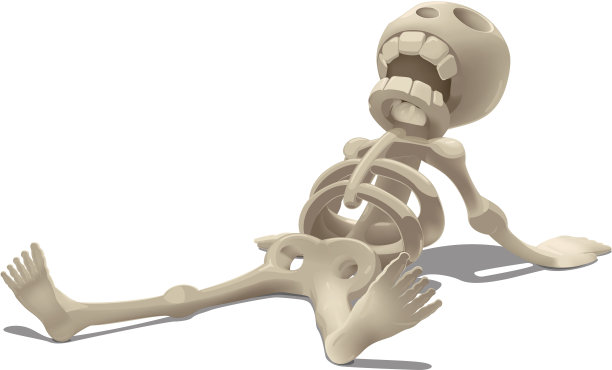放松的骨架图片下载