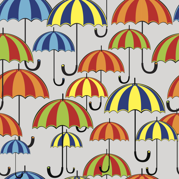 无缝彩伞图片下载